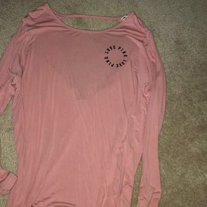 pink/victoria’s secret shirt